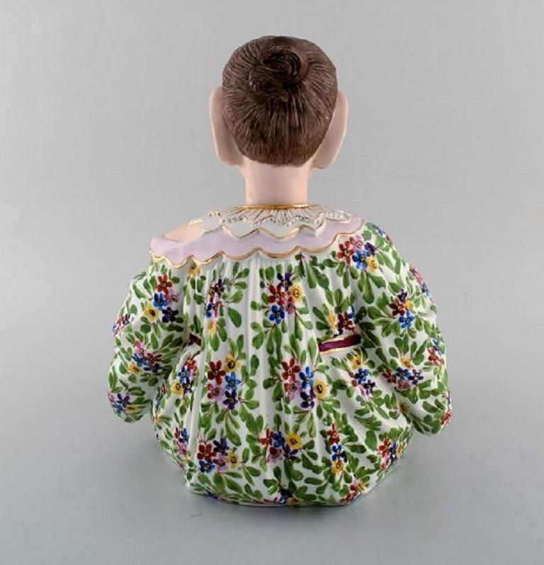 Large, Rare, Antique Meissen Pogade In Hand Painted Porcelain, Late 19th Century photo 9761.0