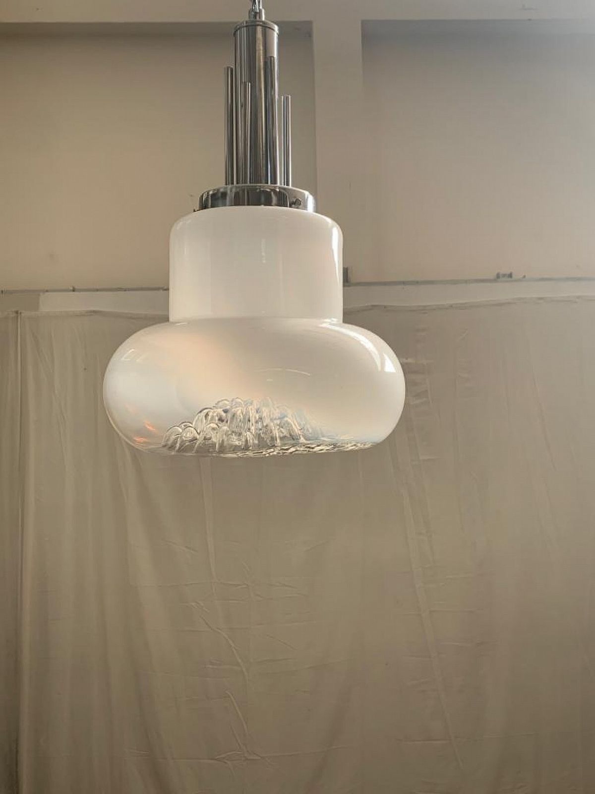 Pendant Lamp By Mazzega, 70s photo for sale