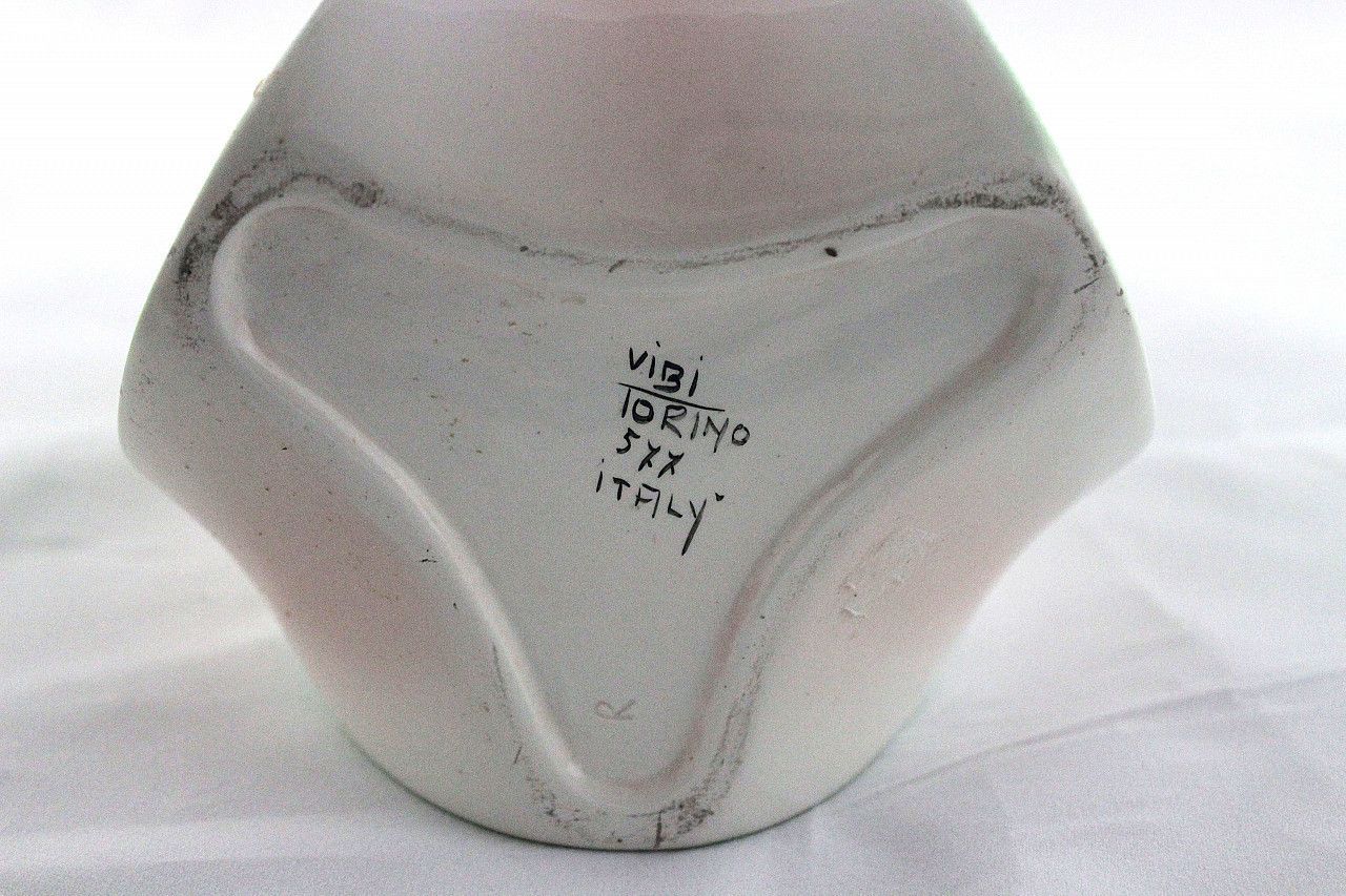 Italian Ceramic Candleholder By Vibi, 1950s photo buy