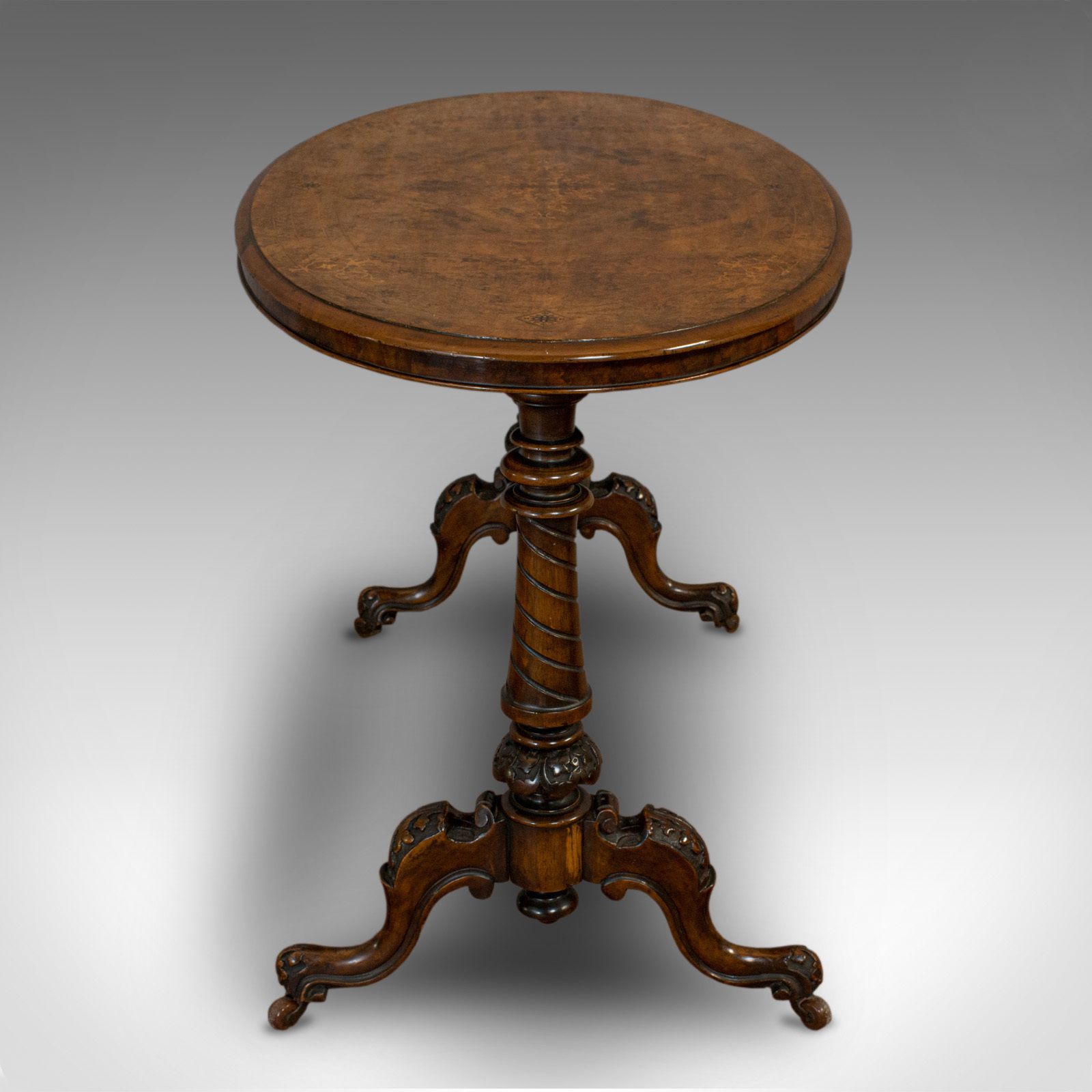 Antique Oval Table, English, Burr Walnut, Centre, Side, Victorian, Circa 1870 photo furniture