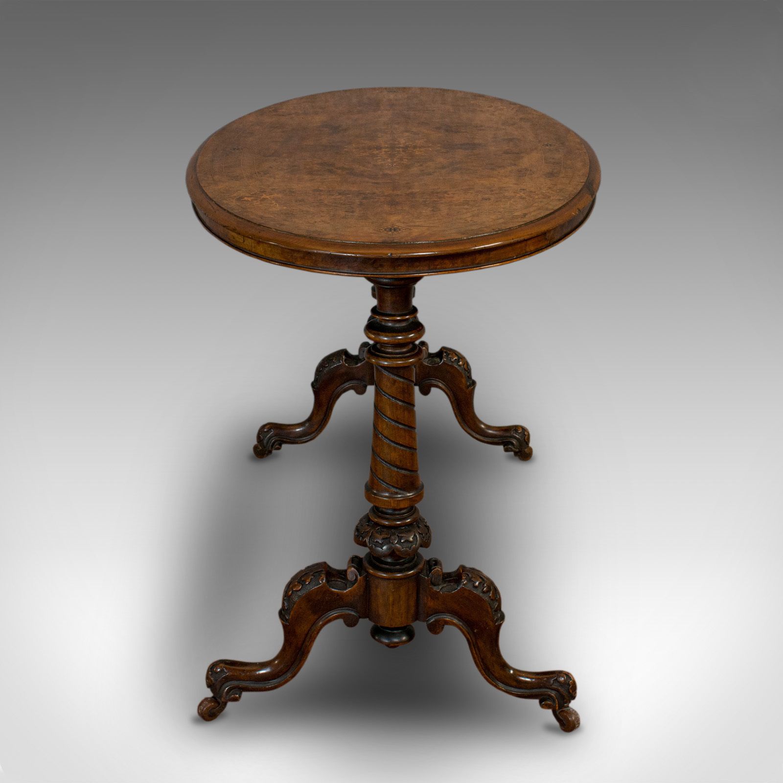 photo for sale Antique Oval Table, English, Burr Walnut, Centre, Side, Victorian, Circa 1870