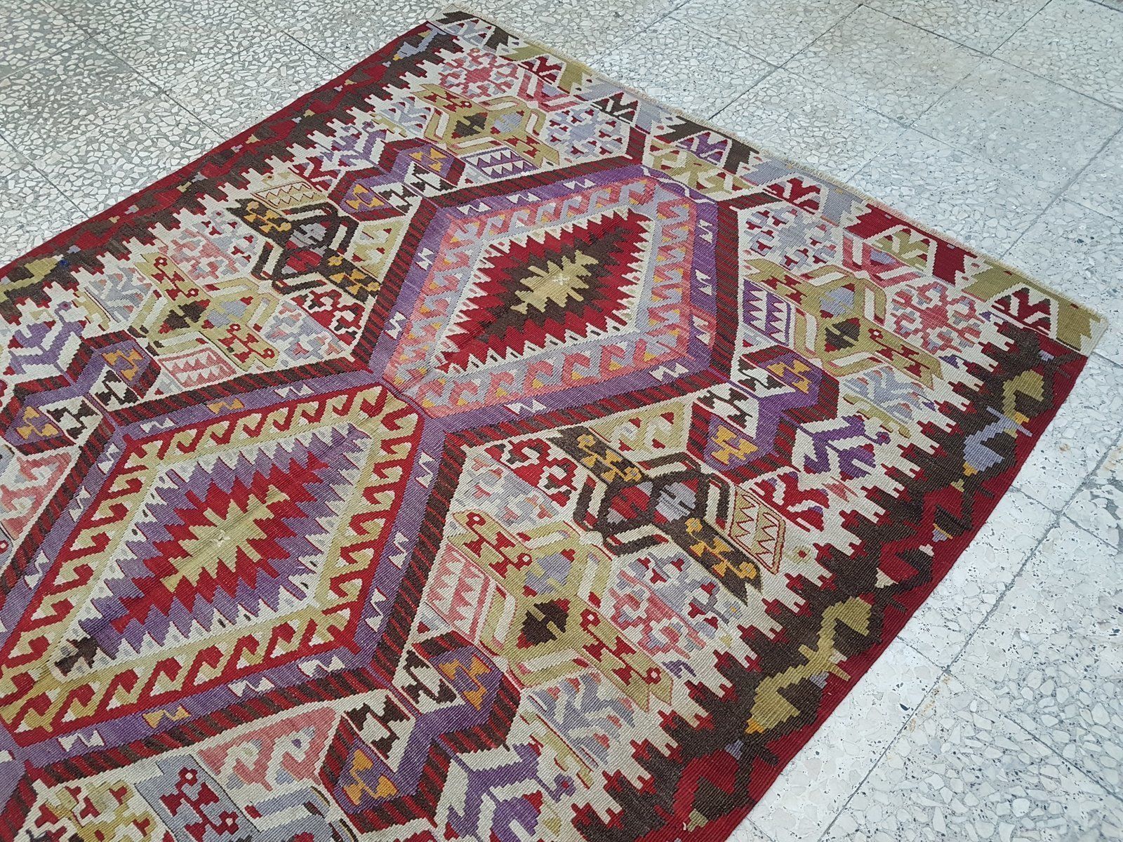 Kilim turc vintage, années 1970 photo vinterior
