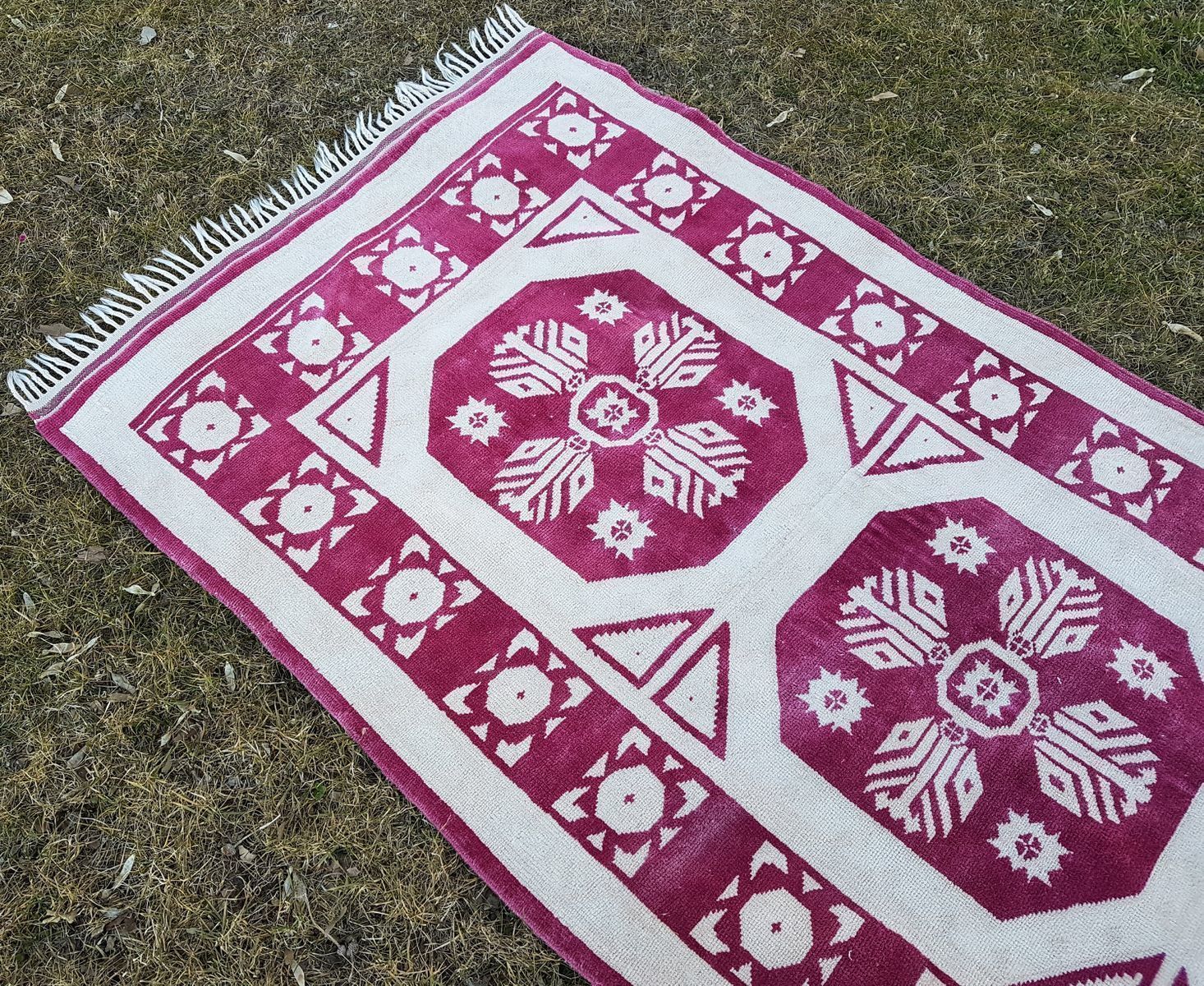 Vintage Tribal Oushak Runner photo for sale