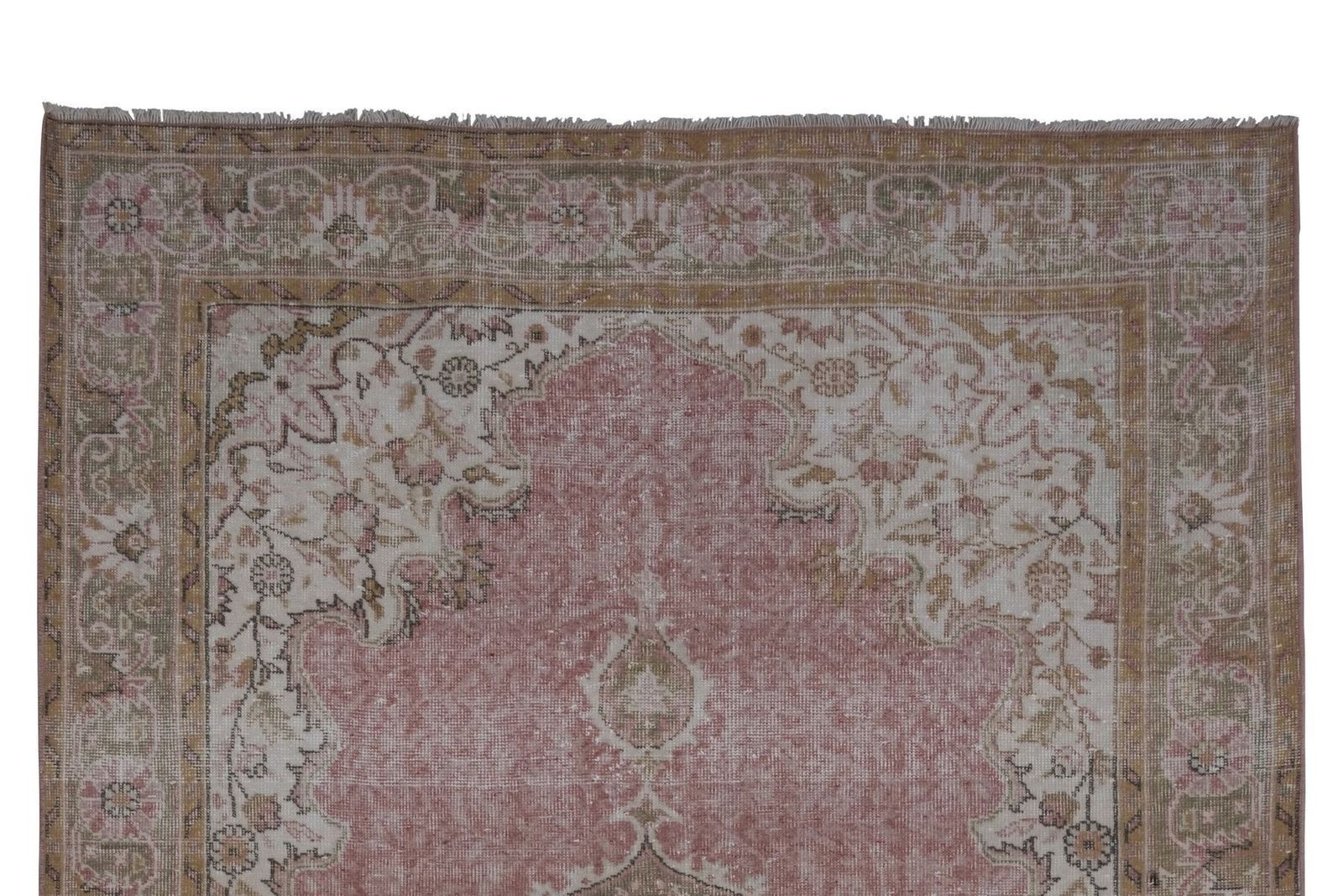 Vintage Turkish Oushak Rug, 1970s photo Textiles