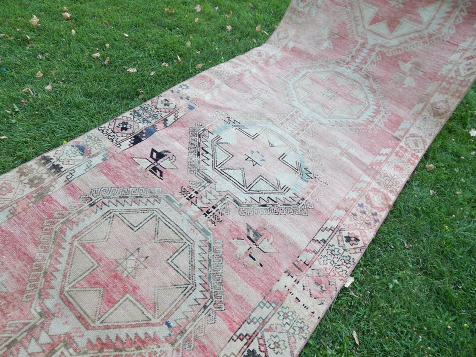 Oushak Runner Rug, 1970s photo for sale