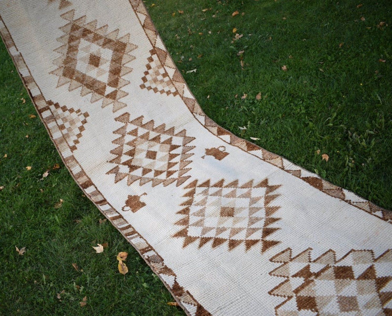 Turkish Hand Knotted Runner Rug photo 1042.0