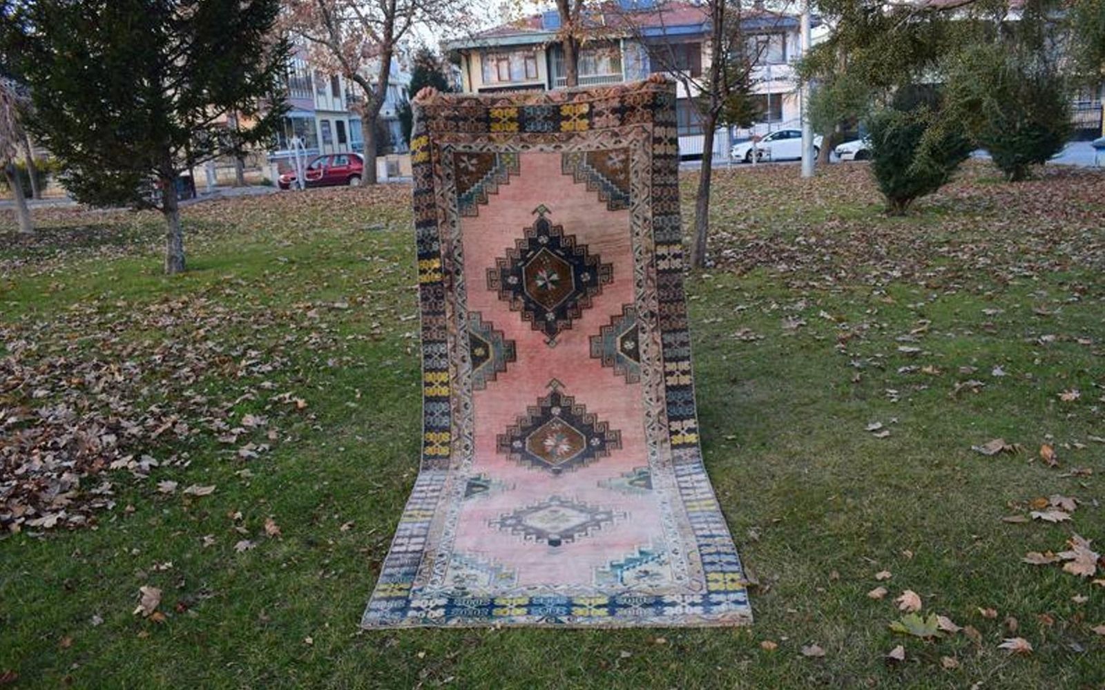 Vintage Oushak Runner Rug