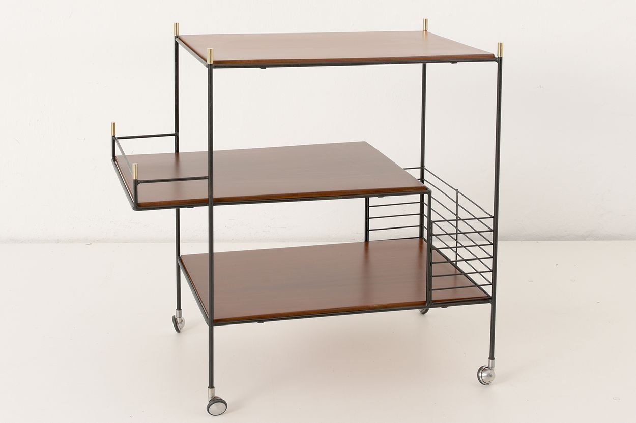photo furniture Italian Rosewood Bar Cart, 1960s