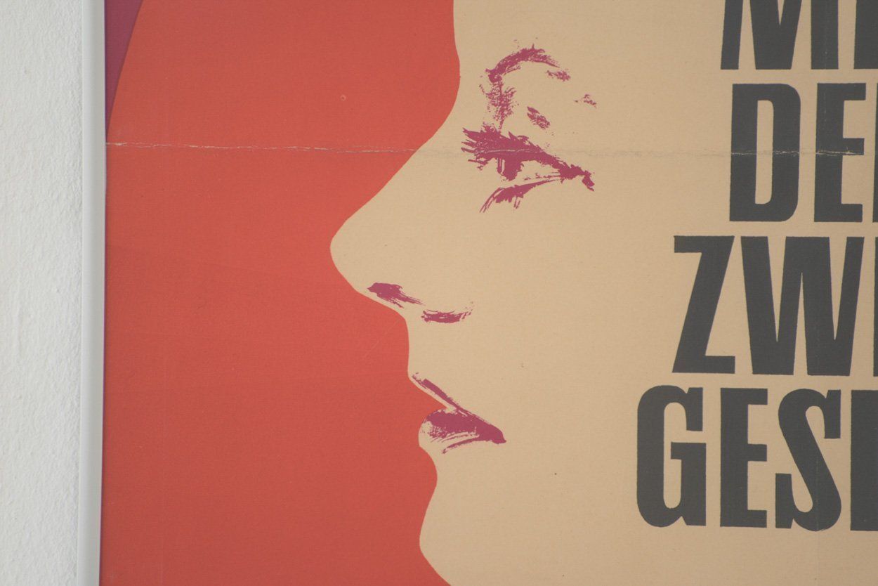 Vintage Greta Garbo The Woman With Two Faces Movie Poster By Moormann For Progress Film, 1962 photo 276.0