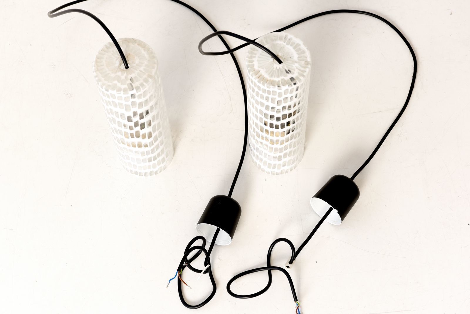 photo furniture Italian Murano Glass Occhi Pendant Lamps By Tobia Scarpe For Venini, 1968, Set Of 2