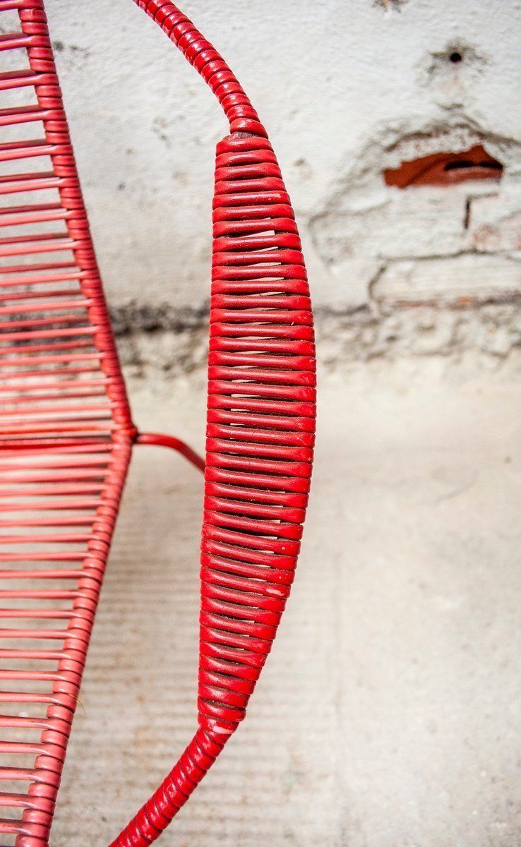Italiaanse Kinderstoelen Van Ijzer En Kunststof, Ca. Jaren 1950, Set Van 2 photo vinterior