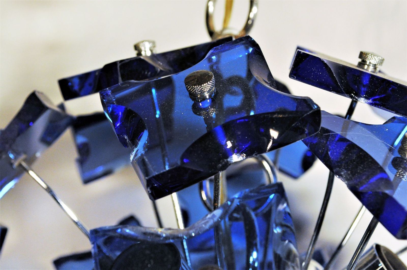 Blauwe Hanglamp, Jaren 1970 photo Verlichting