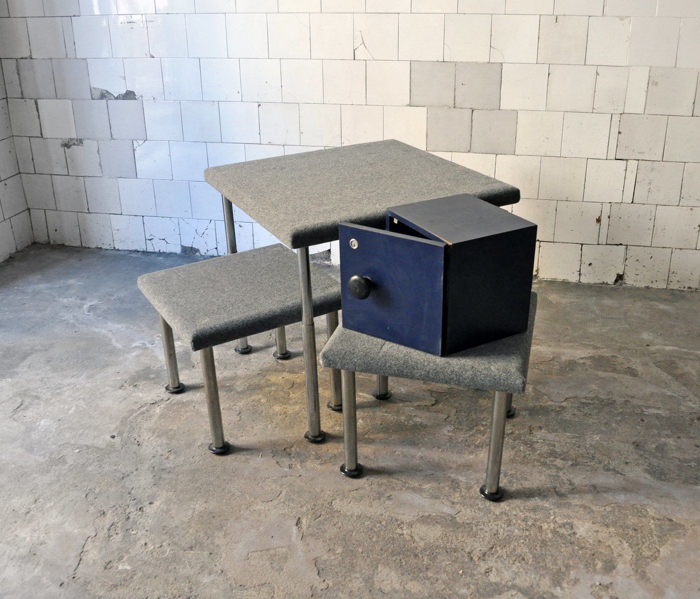 703.04 Talponia Stool By  Roberto Gabetti And Aimaro Isola For Arbo, 1969 photo