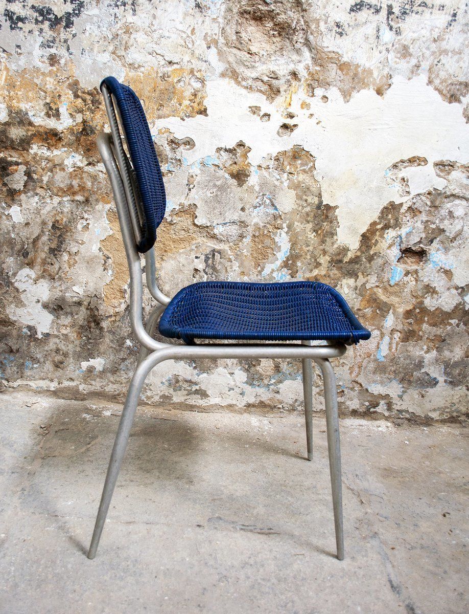 Aluminium En Kunststof Eetkamerstoelen, Ca. Jaren 1950, Set Van 4 photo Meubels