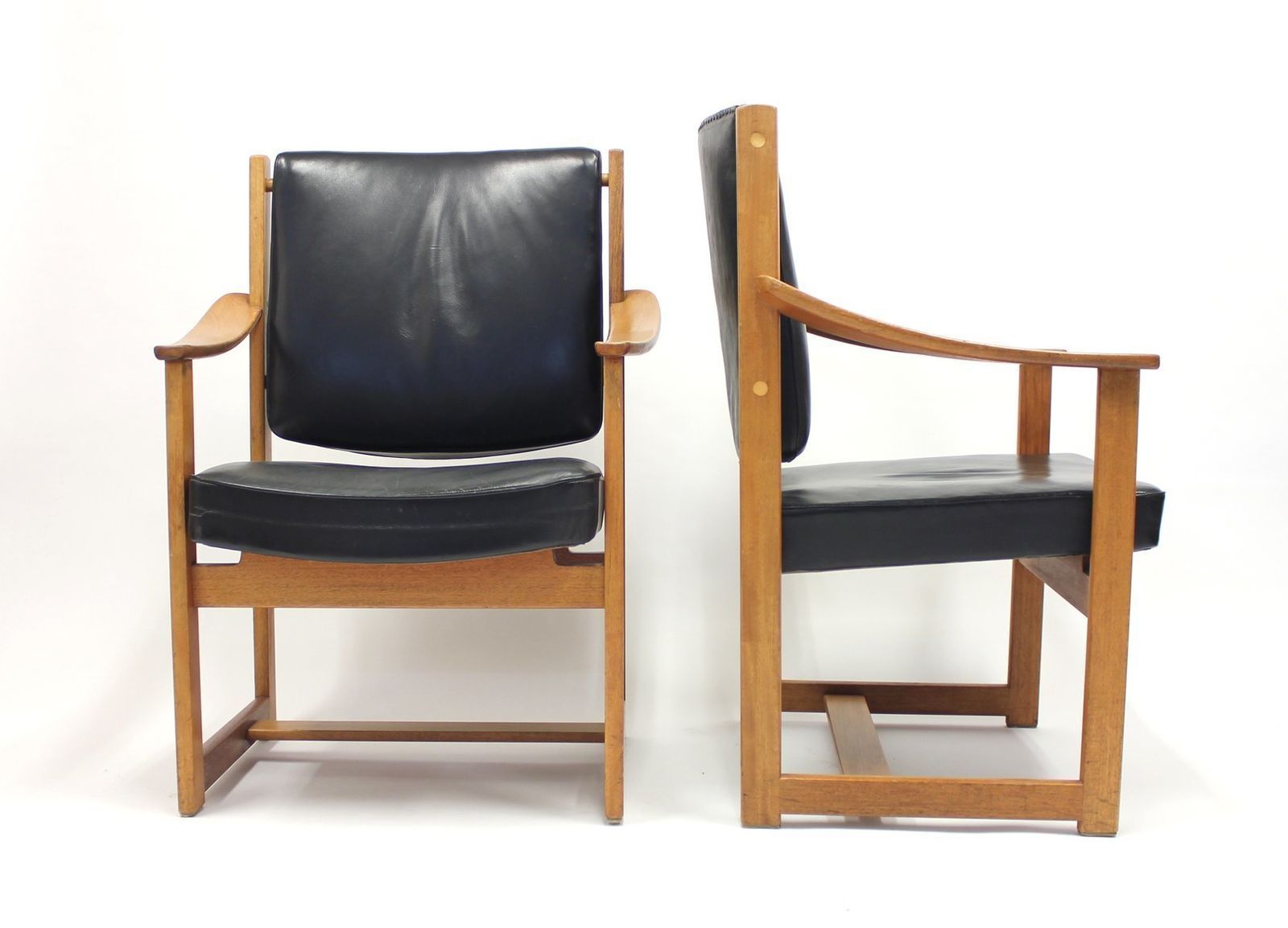 Armchairs By Sven Kai Larsen For Nordiska Kompaniet, 1960s, Set Of 2 photo for sale