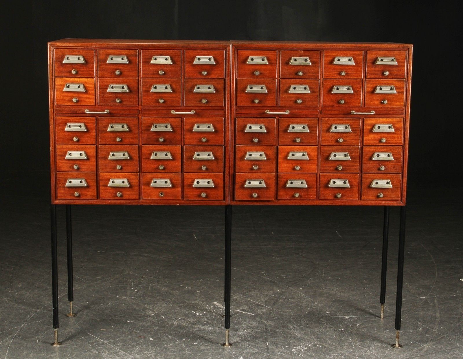 Wooden Mahogany  Filing Cabinet