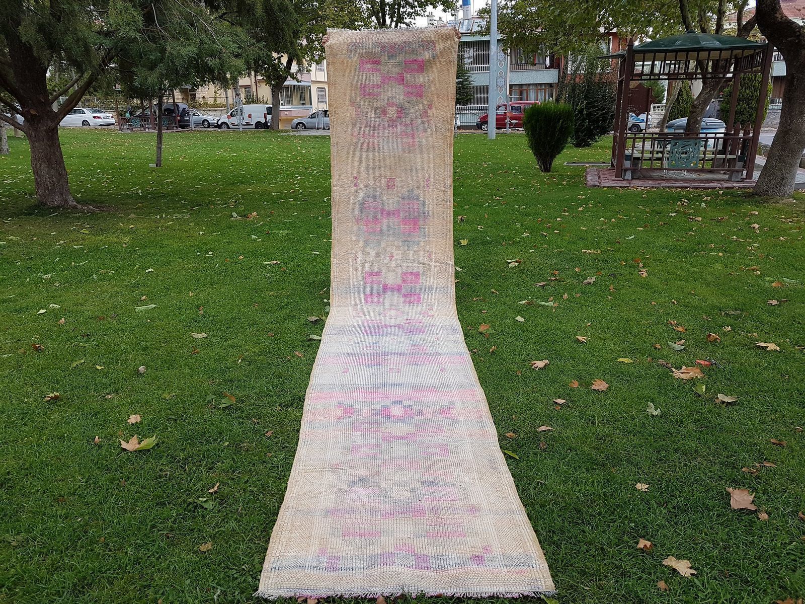 Turkish Oushak Runner, 1970s photo furniture