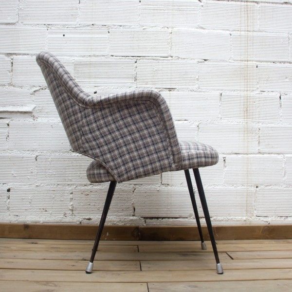 Upholstered Executive Style Armchair, France, 1960's photo 380.0
