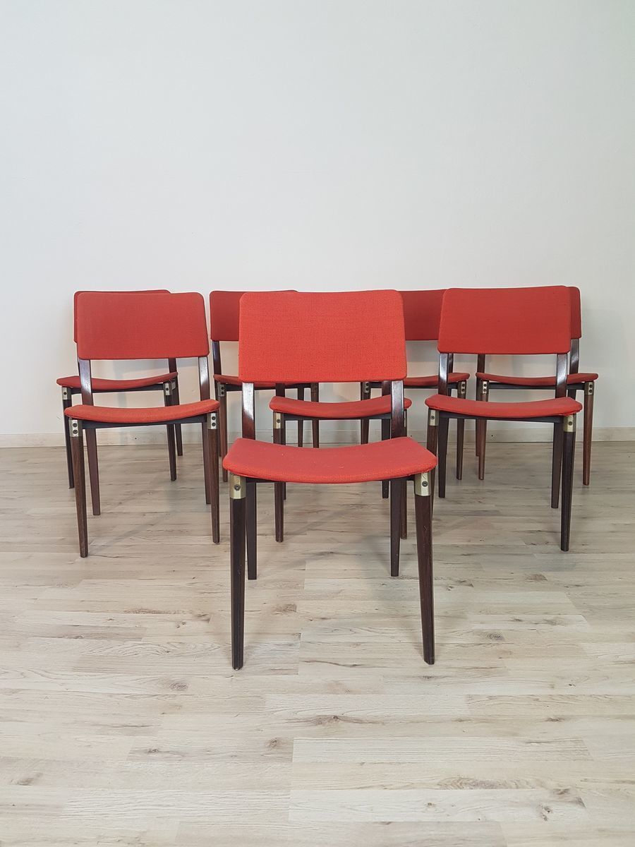 Mid Century Chairs In Rosewood By Eugenio Gerli For Tecno, 1960s, Set Of 8 photo furniture