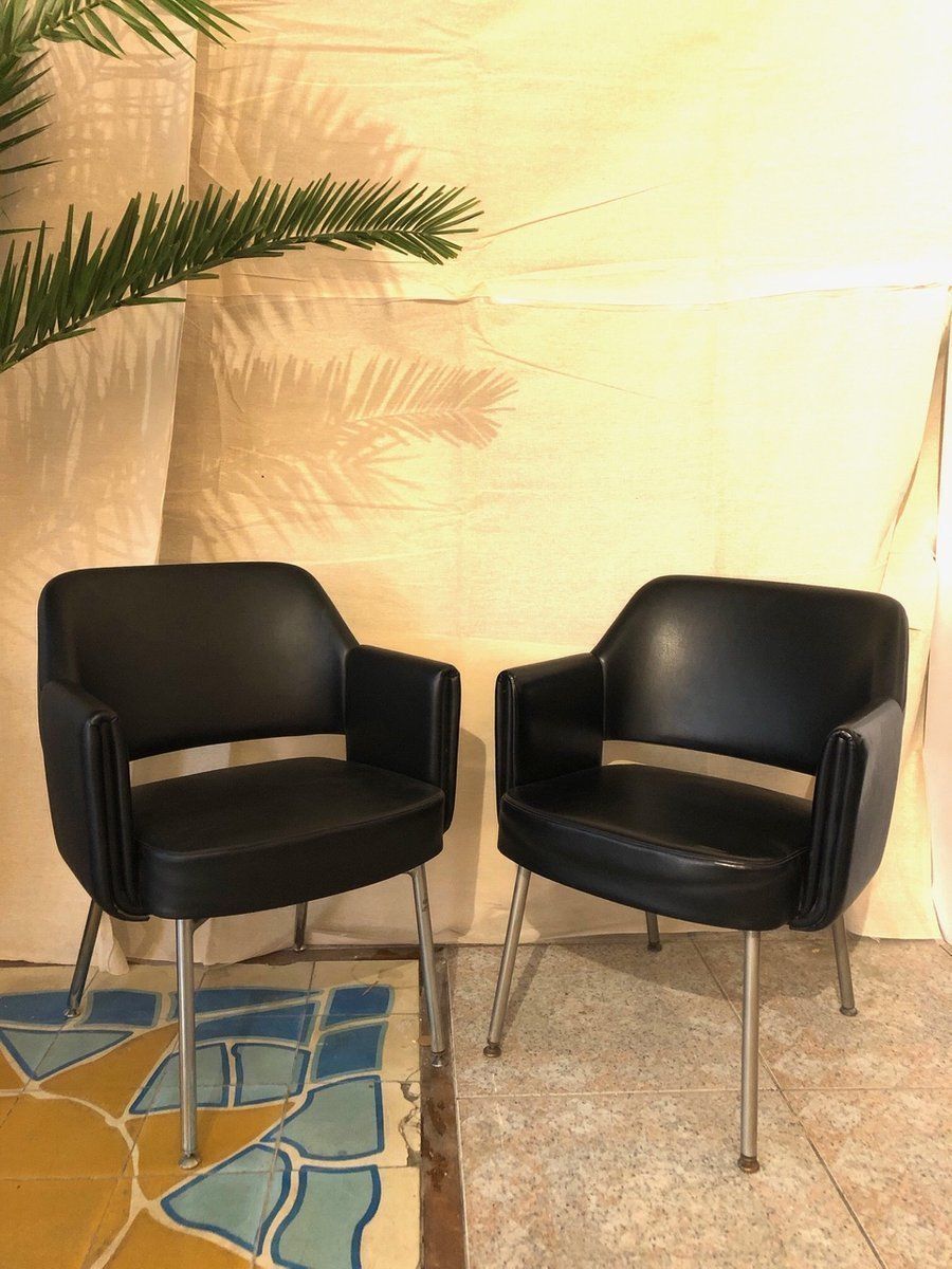 Lounge Chairs By Marc Simon For Airborne, 1960s, Set Of 2 photo furniture
