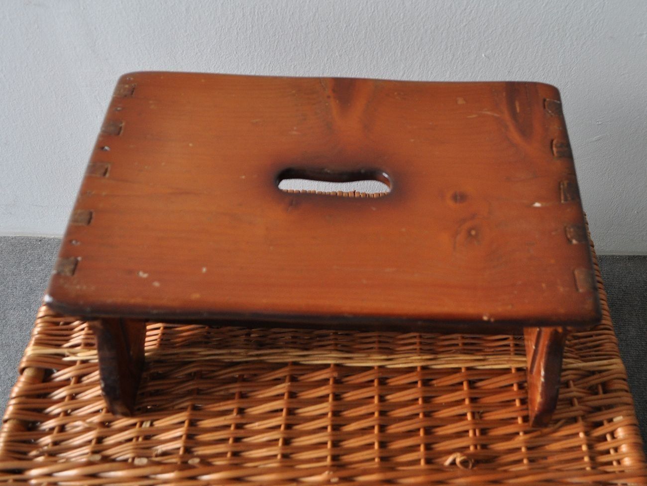 Stained Stool, 1960s photo Furniture