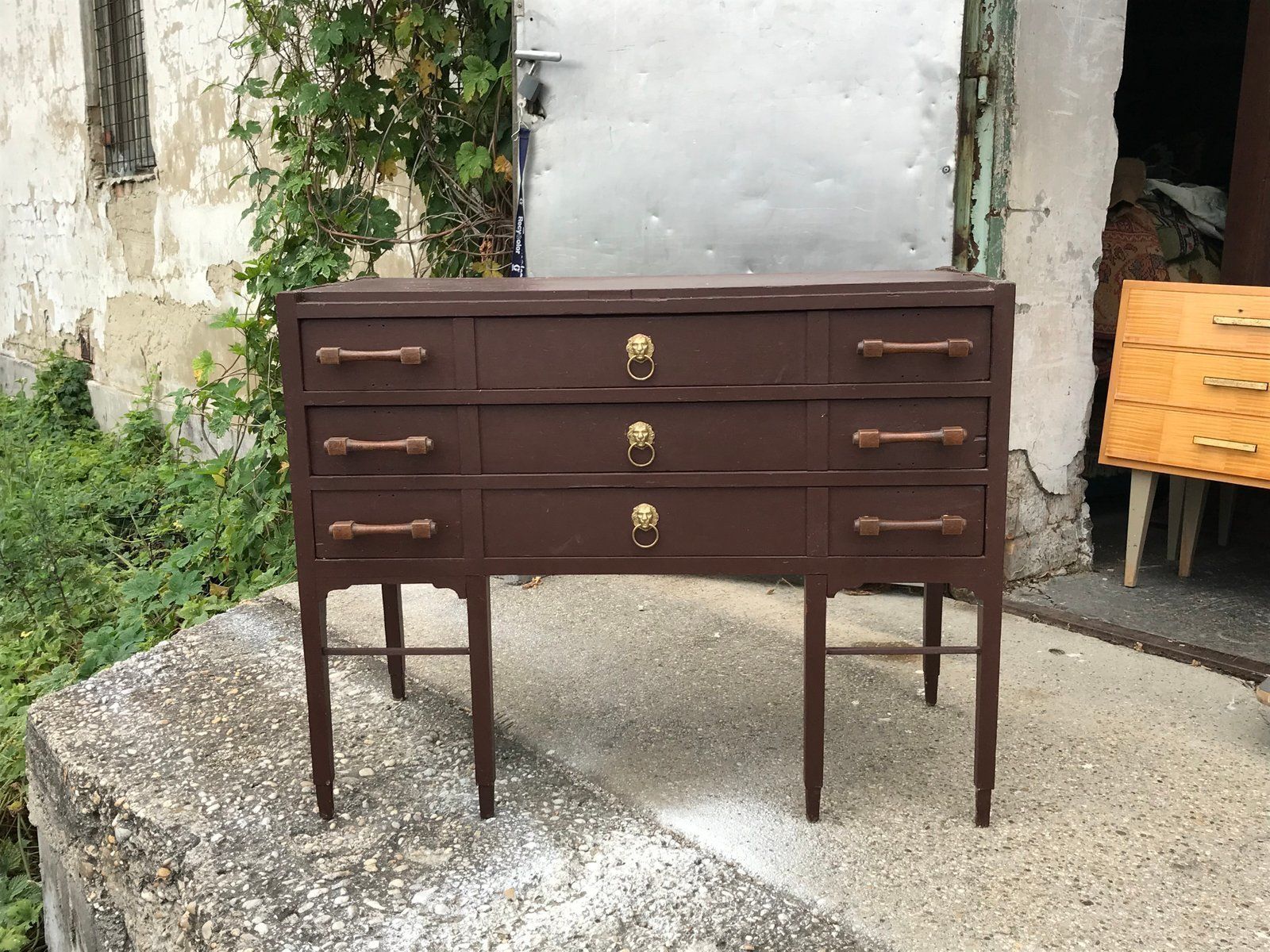 Vintage Brown Chest Of Drawers, 1950s