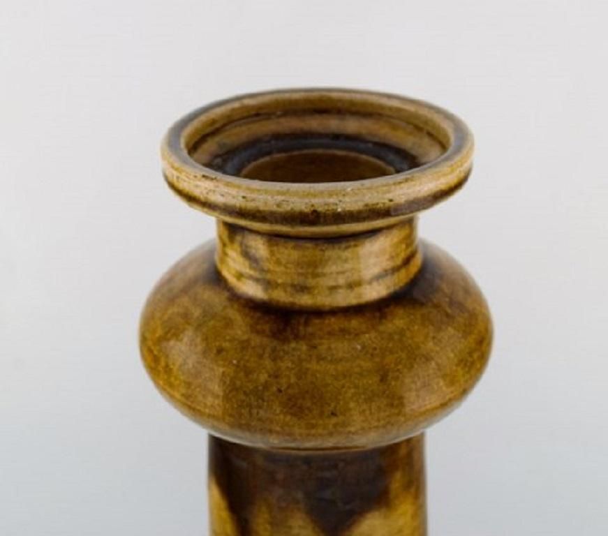 Nils Kähler For Kähler, Denmark. Colossal Candleholder In Glazed Ceramics photo vinterior