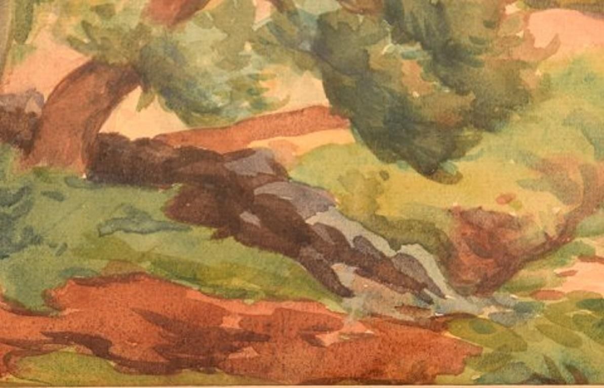 Saburosuke Okada, Japan, Watercolor On Paper, Landscape photo Art