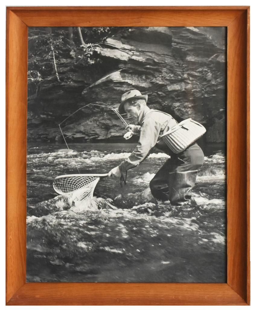 Sporty Photo Fisherman In The 50s