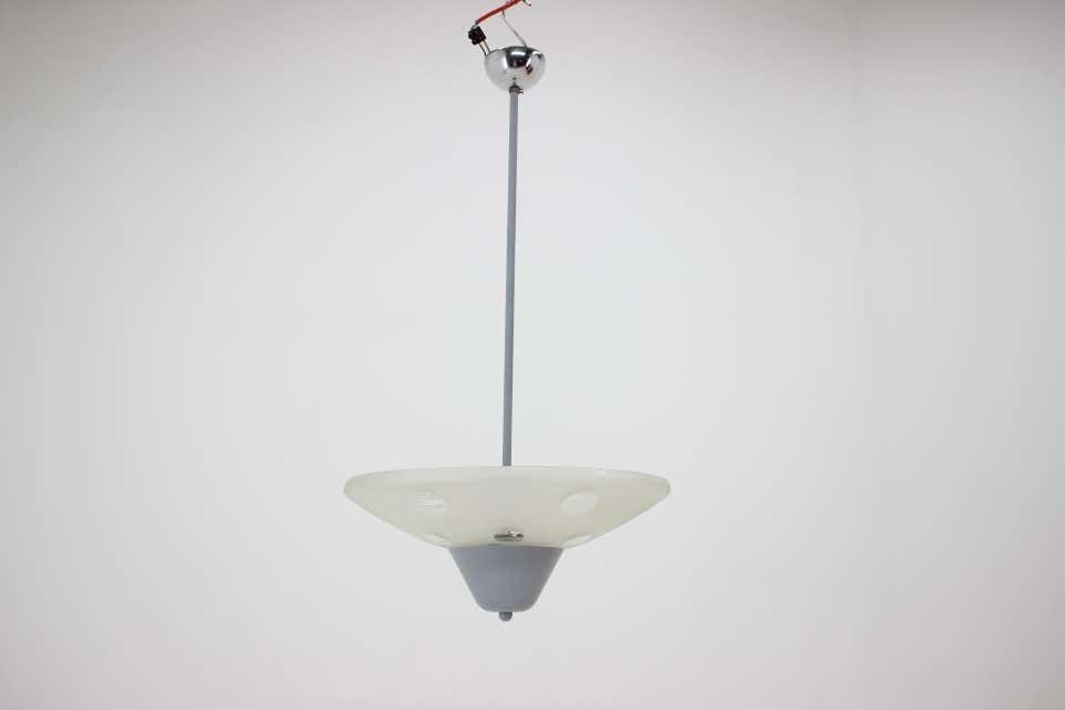 Rare Bauhaus Chandelier By Franta Anyz For Napako,1940s