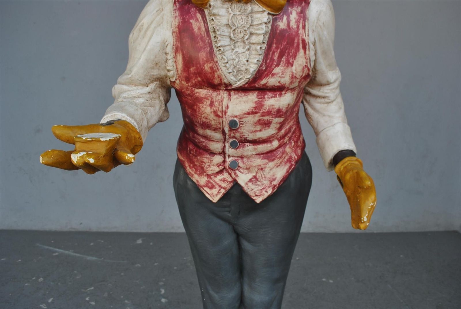 Patinated Plaster Statue Of Colored Man At The Beginning Of The X Xth Century photo buy