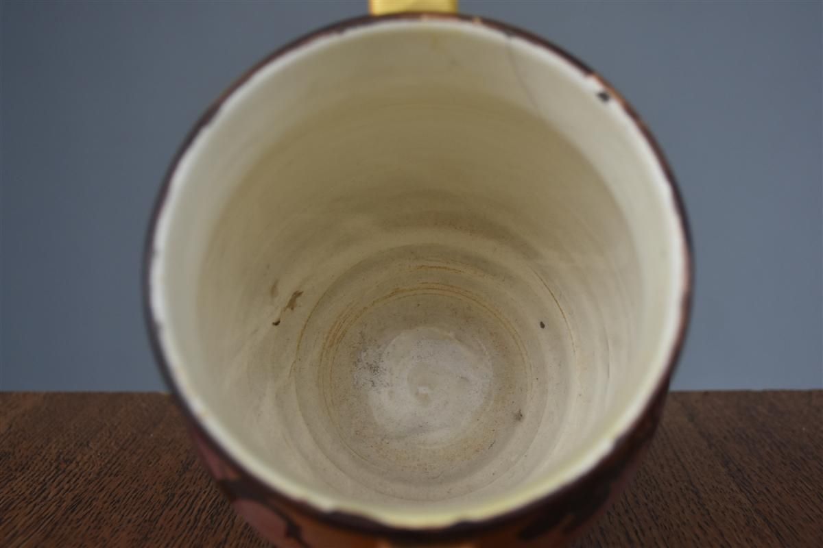 Provençal Earthenware Pot Saint Jean Du Desert Painted Signed C. Berty photo vinterior