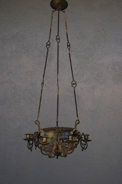Hanging Chandelier In Painted Bronze photo buy