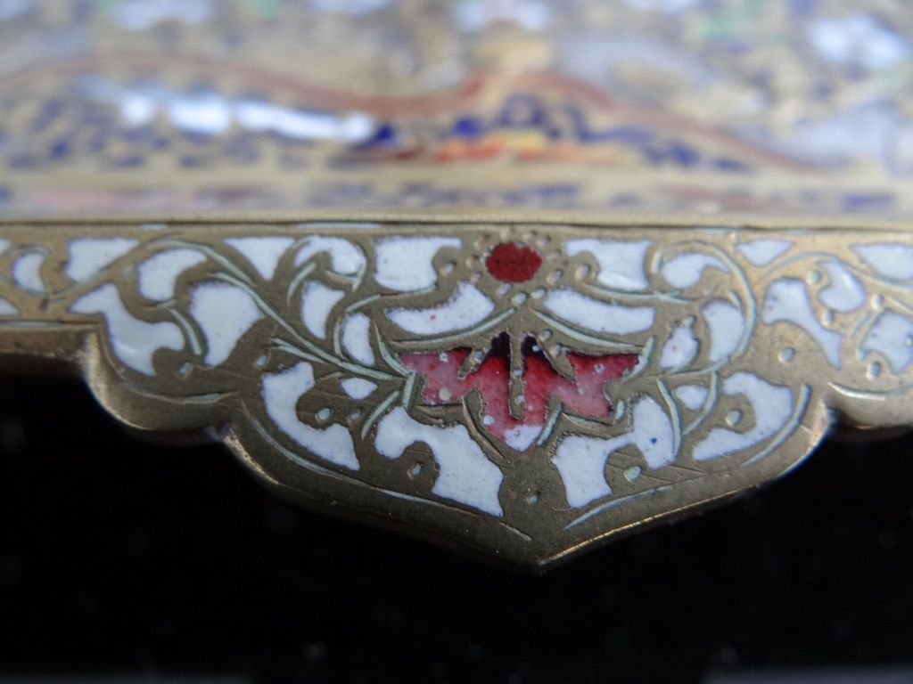 Inkwell In Bronze And Cloisonné Of Paris Napoleon III photo 1299.0