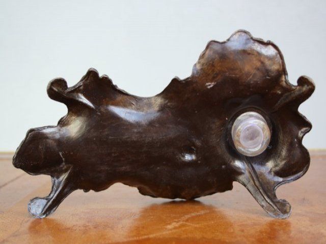 photo for sale Rocaille Style Pewter Inkwell For Baby