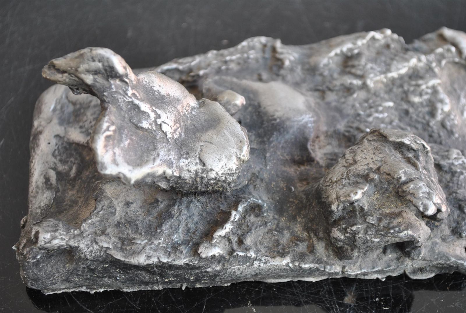 Anthropomorphic Aluminum Sculpture By Sébastiano Fini (1949 2003) 3 photo vintage