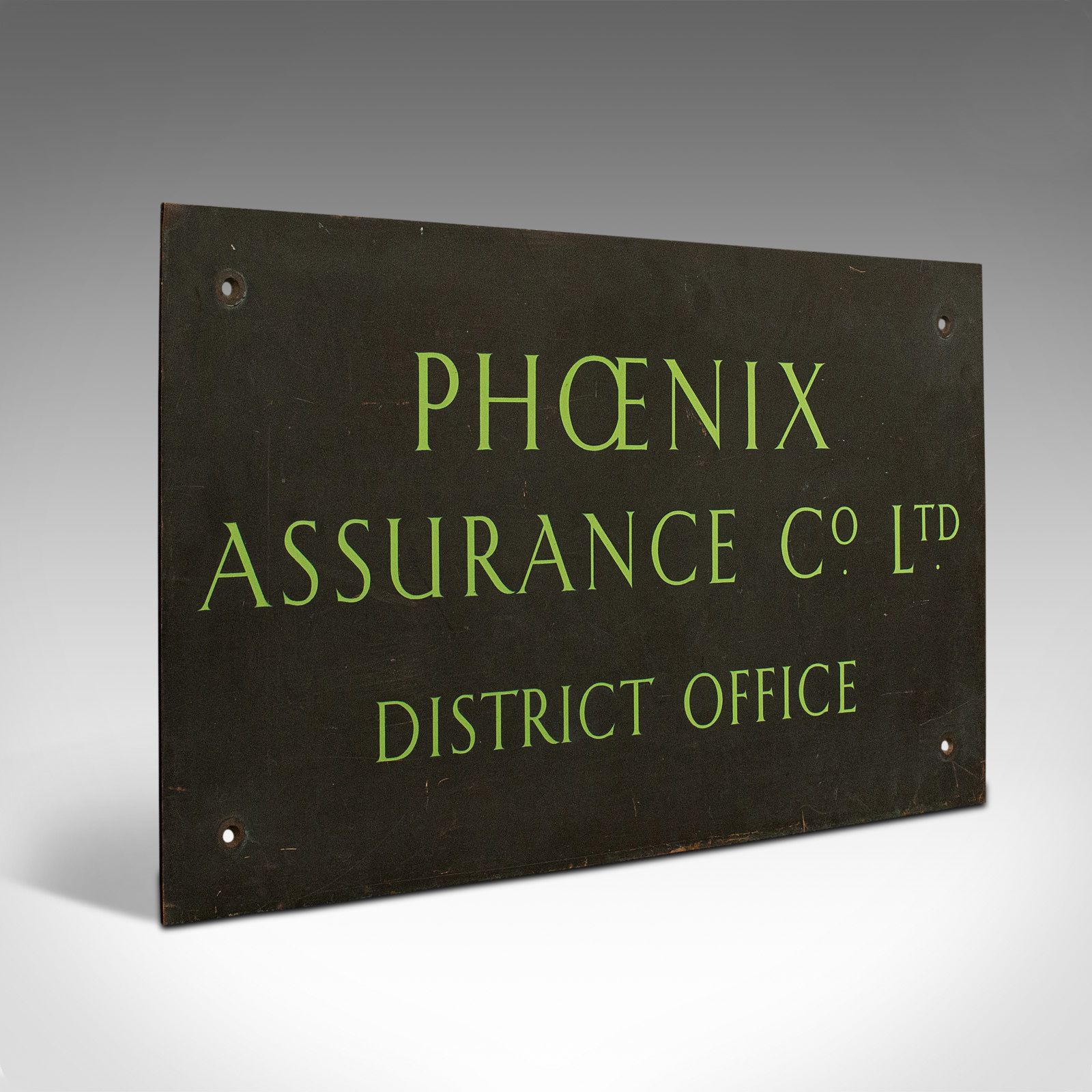 Vintage Commercial Sign, English, Bronze, Sign Written, Name Plaque, Circa 1950 photo furniture