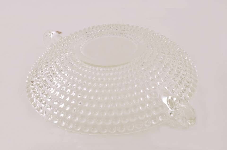 Italian Glass Bowl Or Centerpiece, Mid Century Modern photo vinterior