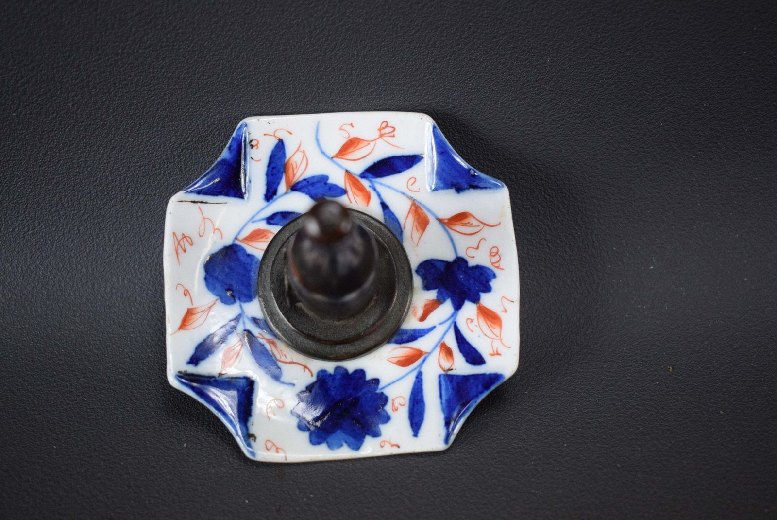 Rare French Antique Bayeux Porcelain Cigar Cutter Champagne Bottle photo vinterior