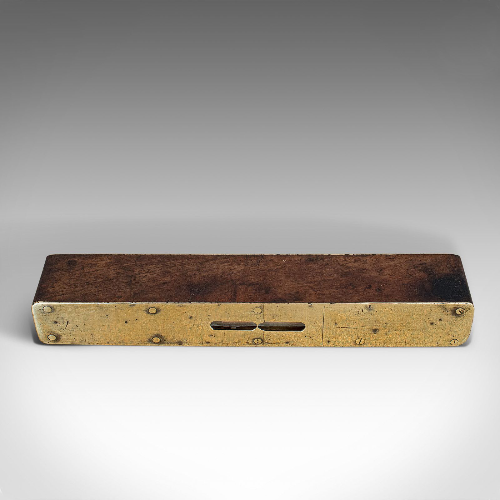 Vintage Spirit Level, English, Rosewood, Craftsman's Instrument, Circa 1950 photo vintage