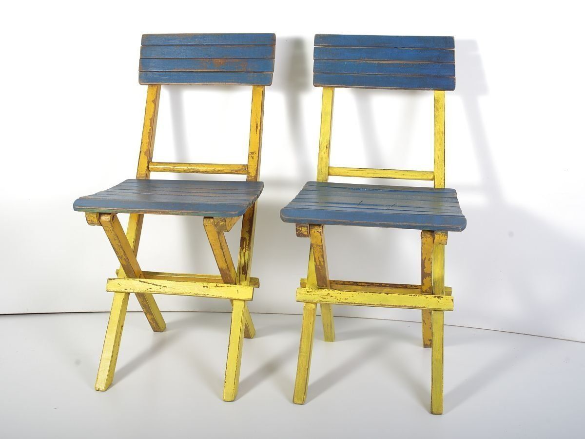 Mid Century Klapstoelen, Set Van 2