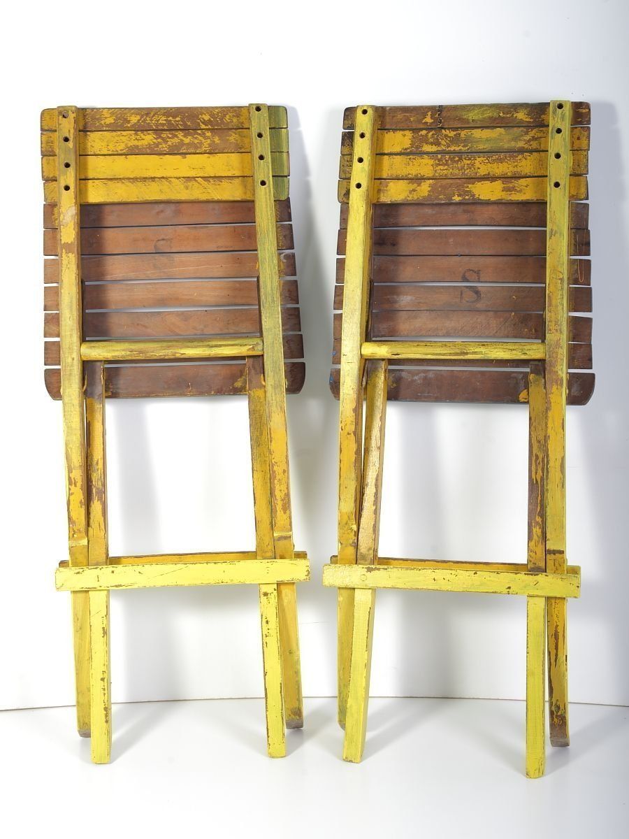 photo for sale Mid Century Klapstoelen, Set Van 2