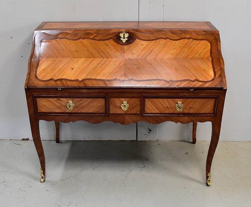 Mahogany And Rosewood Slope Desk, Regency / Louis XV Period     18th Century photo furniture