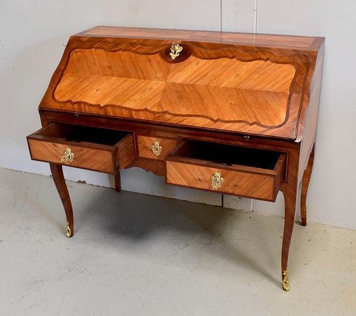 Mahogany And Rosewood Slope Desk, Regency / Louis XV Period     18th Century photo vinterior