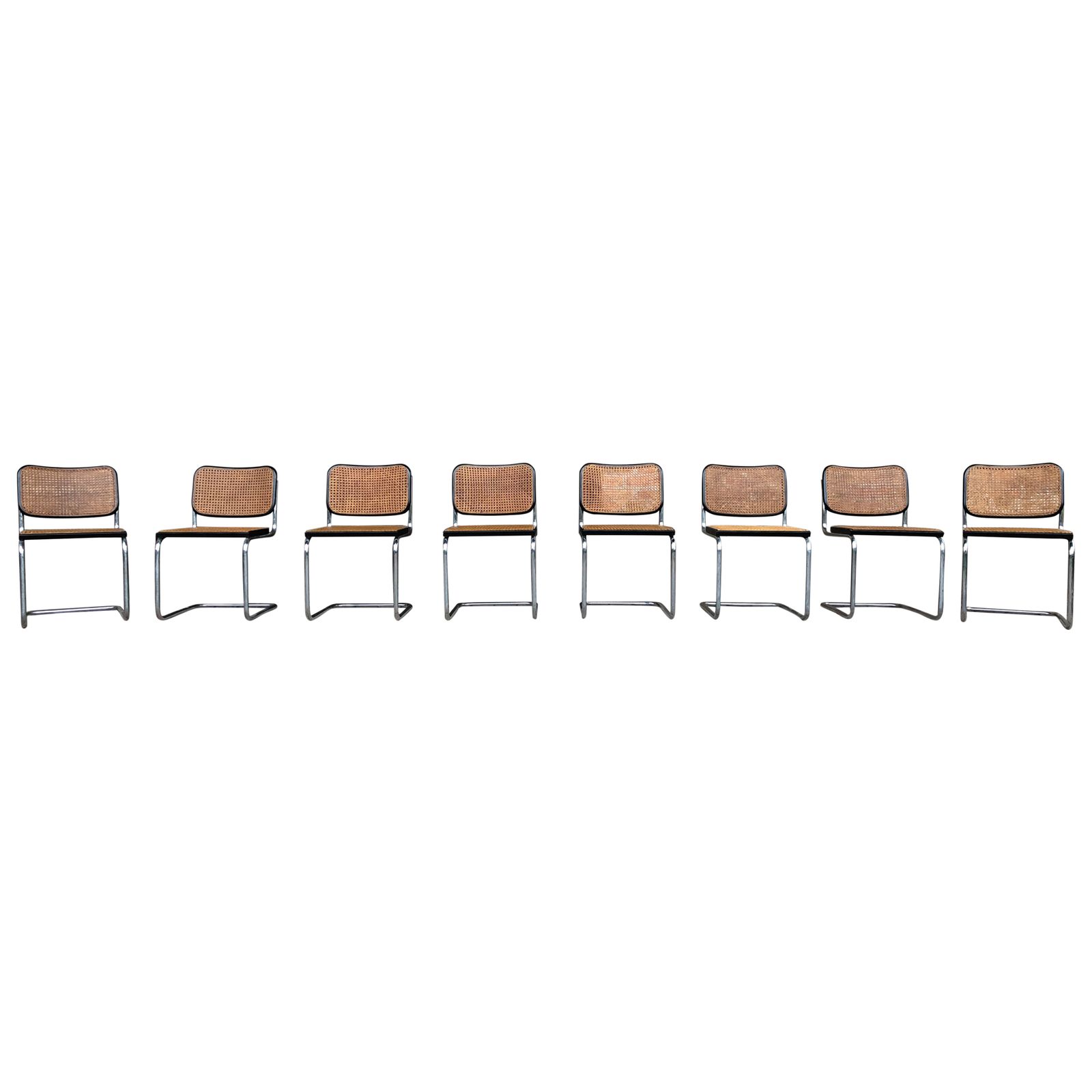 Marcel Breuer B32 Cesca Dining Room Chairs For Gavina Knoll, 1963, Set Of 8 photo 10900.0