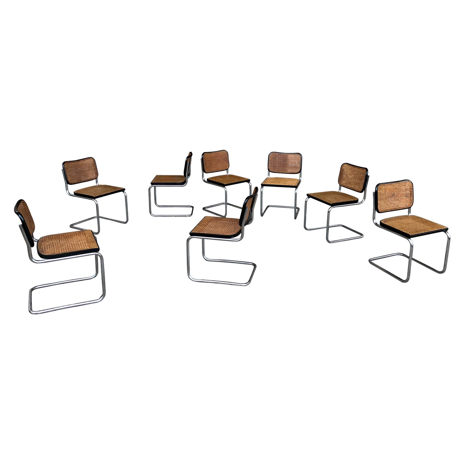 Marcel Breuer B32 Cesca Dining Room Chairs For Gavina Knoll, 1963, Set Of 8 photo Furniture
