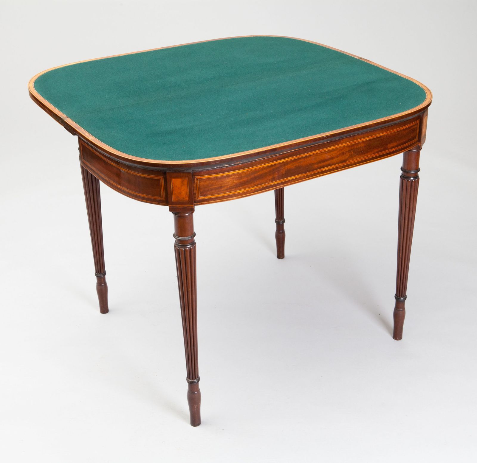 Pair Of George III Hepplewhite Mahogany Card Tables Attributed To Gillows
