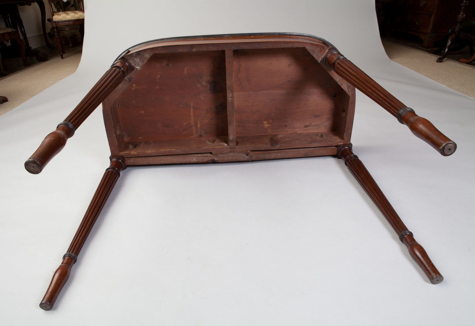 photo for sale Pair Of George III Hepplewhite Mahogany Card Tables Attributed To Gillows