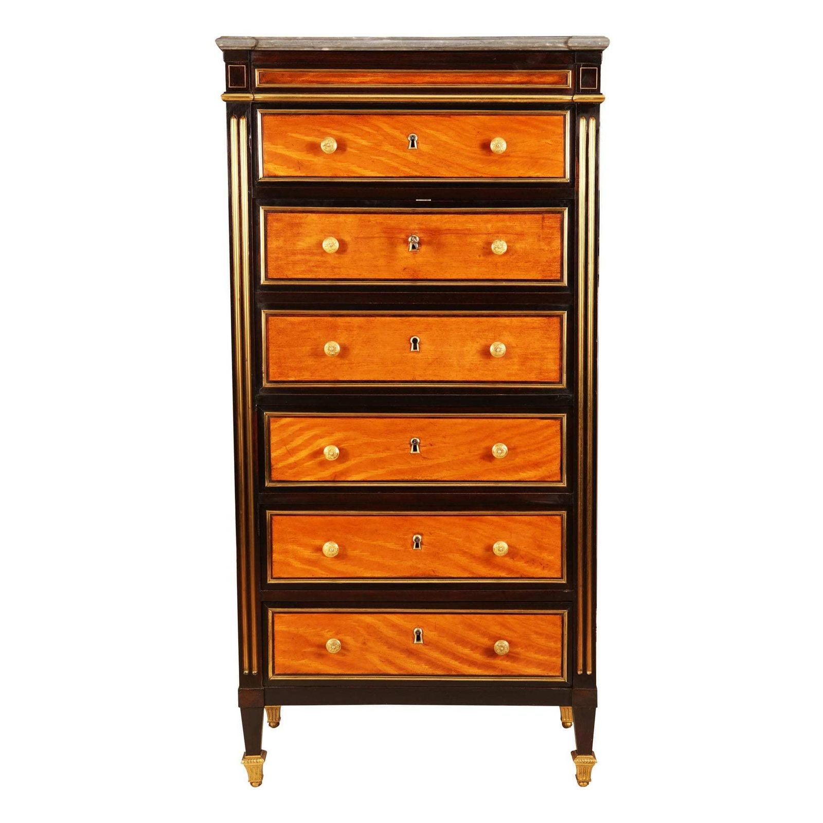 The Governor Of Stockholm’s Louis XVI Style Satinwood Secretaire Abattant