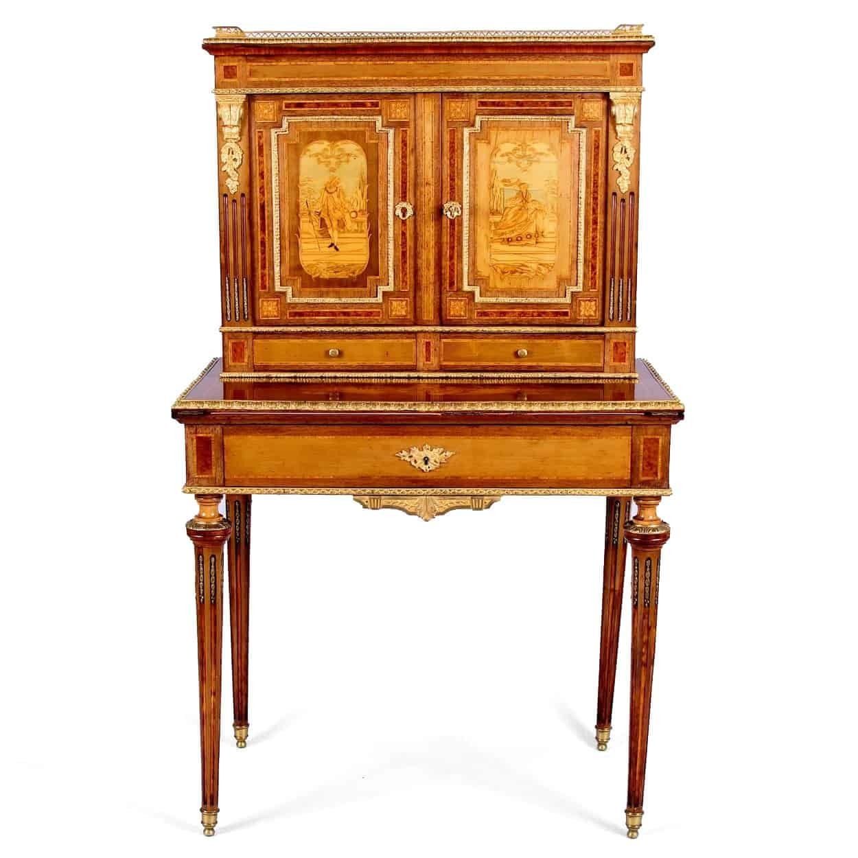 Charles Guillaume Diehl Furniture – Napoleon III Louis XV Revival Bonheur Du Jour